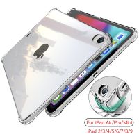 For iPad 10th 10.9 2022 7 8 9th Gen 10.2 Air 5 2 4 Case TPU Silicon Transparent Cover For iPad Pro 9.7 10.5  11 Mini 3 4 5 6 Cases Covers