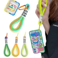 Fluorescent Two-color Braided Mobile Phone Rope Creative Keychain Lanyard Mobile Phone Chain