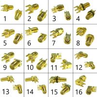 1PC SMA Male/ Female RF Coax Connector PCB 2 Hole Panel Mount Solder Post Wire Terminal Adapter Goldplated Wholesale Price