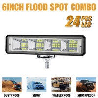 72W รถทำงานไฟ LED Bar 4X4 24 LED Worklight Bar Offroad SUV A รถแทรกเตอร์เรือรถบรรทุกรถขุด12-60V Led Combo Beam