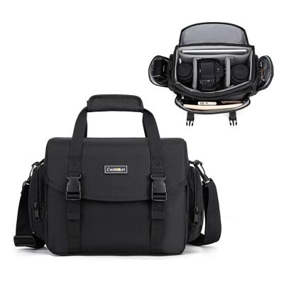Roadfisher กระเป๋ากล้องมิลเลอร์เลสกันน้ำ,กระเป๋าถุงมีช่องใส่ของพกพาเหมาะสำหรับกล้อง DSLR Canon Nikon Sony