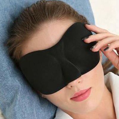 3D Sleeping Mask Block Out Light Eye Mask for Sleeping Comfort Eye Shades for Travel Nap Blindfold Sleeping Aid Eye Patch Masks Adhesives Tape