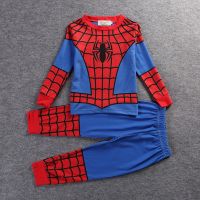 Childrens Autumn and Winter Suits , Spider Man, Captain of the United States, BoysNightwear Home Clothes
