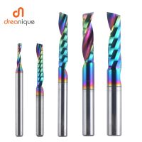 1pc AAAAA single flute Carbide spiral end mill 3.175 4 5 6mm aluminum mill CNC 3D engraving woodworking Acrylic DLC Coating