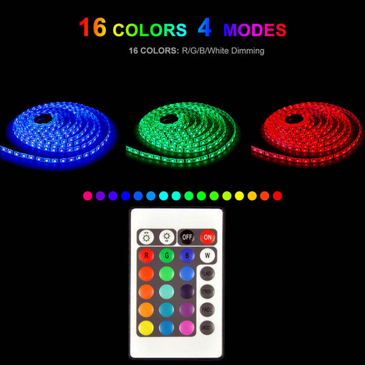 AGC LED Complete Set LED Strip Light 16color RGB smd5050 5meters with ...