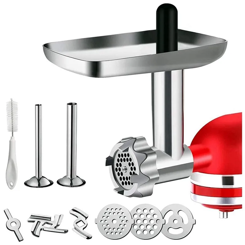 Metal Food Grinder Attachments for KitchenAid Stand Mixers, Meat Grinder,  Sausage Stuffer, Perfect Attachment for KitchenAid - AliExpress