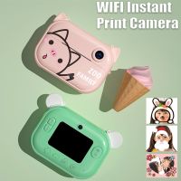 ✿✐❒ Cartoon WIFI Instant Print Camera Toys Kid 39;s Digital 1080P HD Camcorder Children 39;s Video Recorder Wireless Thermal Photo Printer