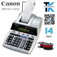 เครื่องคิดเลข Canon MP1411-LTSCเครื่องคิดเลขแบบพิมพ์หมึกริบบอน​ จอ 2 สี แสดงตัวเลข 14 หลัก