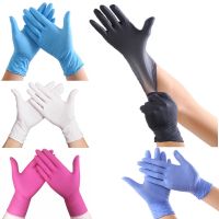 Disposable Chemical Resistant Rubber Nitrile Housework Cleaning Car Repair Gloves