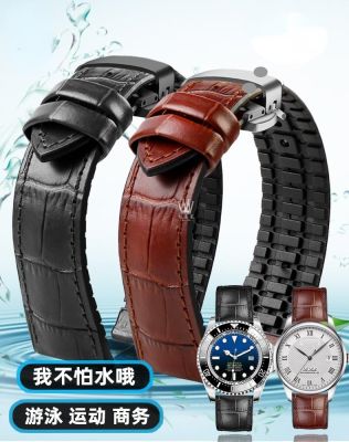 ✿♈ สำหรับ Tissot Le Locle Speed-Chi Rolex Citizen Seiko ของแท้หนังยางสายนาฬิกาผีเสื้อหัวเข็มขัดอุปกรณ์เสริม