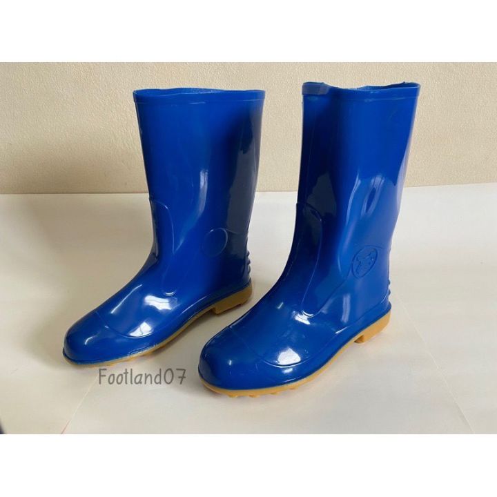 รองเท้าบูทกันน้ำ-รองเท้าบูทยางพื้นปุ่ม-ตรา-bowling-สูง-12-นิ้ว-สีขาว-สีฟ้า-สีดำ-รองเท้าบูทยางกันน้ำ-รองเท้ากันน้ำท่วม