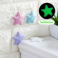 1PC Luminous Sea Star Wall Protectors Self Adhesive Rubber Stop Door Handle Bumper Guard Stopper Cabinet Catches Door Stopper Decorative Door Stops