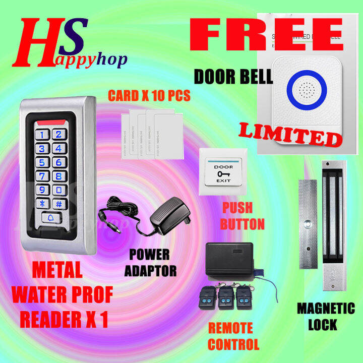 GM Reader Waterproof Door Access System + Remote Control Lazada