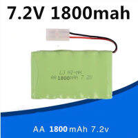แบตเตอรี่รถบังคับ ​ (L6.2-2P)​ 7.2V​ 1800 mAh​ Ni-cd​ หัวแจ็ค​ 2 รู ใส่เรือและ​เครื่องเล่น​ RC​ ที่เหมาะสม⚡
