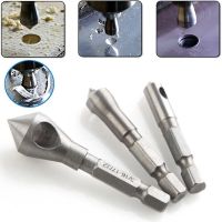 3pcs Steel Countersink Deburring Drill Taper Hole Cutter Steel Aluminum Countersunk Head Chamfering Tools Metal Drill Bit Kit