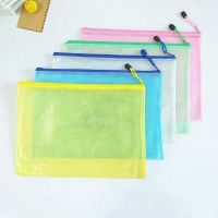 A4 Grid Transparent File Bag File BagTest Paper Storage Folder Data Bag Zipper Bag