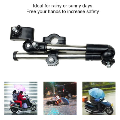 Angle Adjustable Stainless Steel For Bike Universal Easy Install Outdoor Anti Slip Rainy Day Stroller Rain Gear Accessory Summer Wheel Chair Umbrella Stand