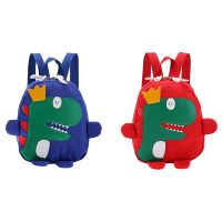 2x Cute Kids Kindergarten School Bag 3D Cartoon Dinosaur Mini Backpack New Baby Boy Girl School Bag Red &amp; Blue