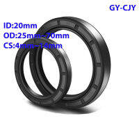 Like 2023】ID: 20mm Black NBR TCFBTG4 Skeleton Oil Seal Rings OD: 25mm - 70mm Height: 4mm - 14mm NBR Double Lip Seal for Rotation Shaft