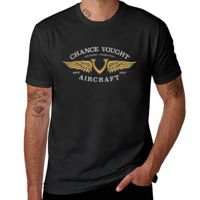 Chance Vought Aircraft T-Shirt Short Sleeve Tee Man Clothes Funny T Shirt Plain Black T Shirts Men