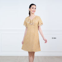 VERONIQA Dress AM-D1084 by AMILA อังโกร่า แขนสั้น IGPU22-12