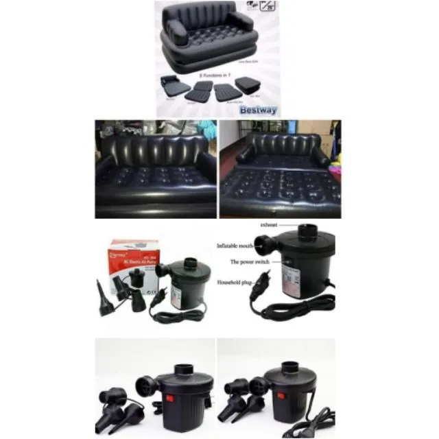 5 in 1 Bestway Inflatable Sofa Bed with Electric Pump‼️iYC Lazada PH