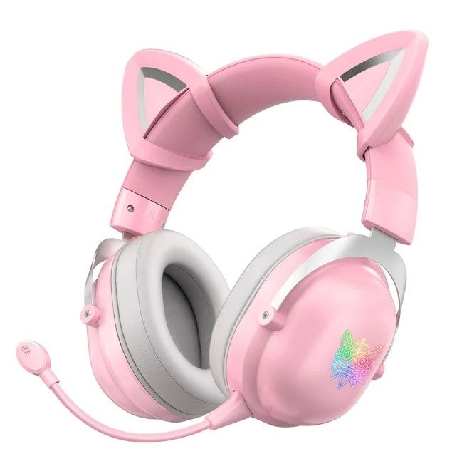 bluetooth-headphone-หูฟังบลูทูธ-onikuma-b20-rgb-cat-edition-pink