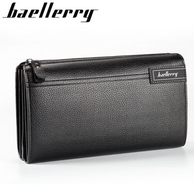 （Layor wallet）Baellerry กระเป๋าสตางค์แบรนด์ที่มีชื่อเสียงของผู้ชาย,กระเป๋าใส่เงินแบบถือยาวหรูหรา Moneder กระเป๋าเงินหนังผู้ชายผู้ชาย39; S กระเป๋าแบบคลัตช์ Carteira Masculina