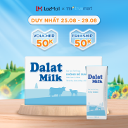 Thùng 48 hộp sữa tươi tiệt trùng vị tự nhiên Dalatmilk 180ml 180ml x 48
