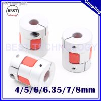 3pcs D 20mm L 30mm Plum coupling Spider Coupler Jaw Flexible Coupling Inner hole 4 to 8 mm 4/5/6/6.35/7/8mm 6.35x8mm