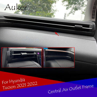 Car Decorative air outlet frame central control air conditioner decorative frame Accessories For Hyundai Tucson