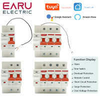 LIG 1P 2P 3P 4P TUYA ตัวจับเวลาเบรกเกอร์ APP WIFI อัตโนมัติชีวิตรีโมทคอนโทรลอัจฉริยะด้วยเสียงสวิตช์ WIFI อัจฉริยะ