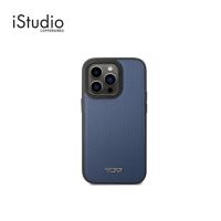 Tumi Leather Hard Mag Case for iPhone 14 Pro - Midnight Blue | iStudio by copperwired