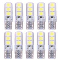 10 ชิ้น T10 SMD5050 LED กันน้ำรถลิ่มไฟอัตโนมัติหลอดไฟสีขาว