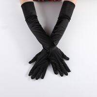 ✷¤☊ Dingyaoda Satin elastic satin cosplay womens halloween gloves brides wedding gloves