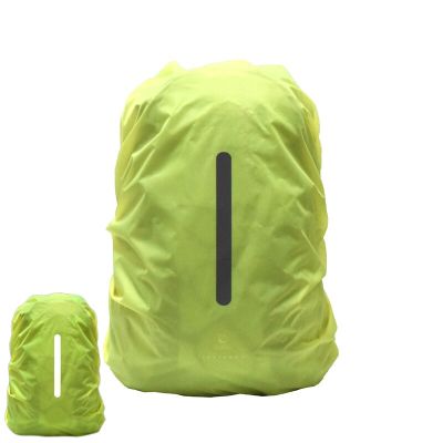 ：“{—— Reflective Waterproof Backpack Rain Cover Outdoor Sport Night Cycling Safety Light Raincover Case Bag Hiking 25 75L