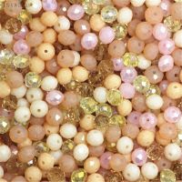 Isywaka Peach Multicolor 2mm 3*4mm 4*6mm 6*8mm Austria faceted Crystal Glass Beads Loose Spacer Round Beads for Jewelry Making Beads