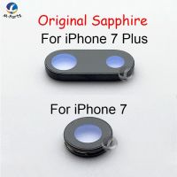 1pc 100% Original Sapphire สําหรับ iPhone 7 7P Plus ฝาหลังกล้อง เลนส์ คริสตัลป้องกันกระจก เลนส์ + กรอบ