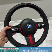 ☬⊙☸ Customized Car Steering Wheel Cover Braid Suede For BMW F87 M2 F80 M3 F82 M4 M5 F12 F13 M6 F85 X5 M F86 X6 F33 F30 M Sport