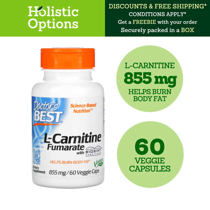 LCarnitine Fumarate with Biosint Carnitines, 855 mg, 60 Veggie Caps