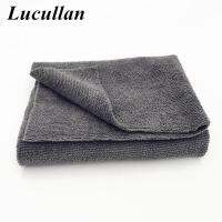 Lucullan ปรับปรุงผ้าไร้ขอบตรงไร้รอยขีดข่วนสำหรับการเคลือบแว็กซ์รายละเอียด40X40CM ผ้าขนหนูไมโครไฟเบอร์300GSM