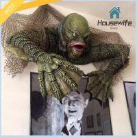 HOUSEWIFE SPACE ฟิกเกอร์ สิ่งมีชีวิตจากหลุมฝังศพทะเลสาบสีดำ โมเดลโมเดลจำลอง เรซิน การสร้างฮาโลวีน ของใหม่ ของตกแต่งบ้าน สิ่งมีชีวิตจิ้งจกมนุษย์ ฮาโลวีน