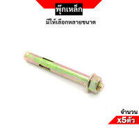 พุกเหล็ก ชุบรุ้ง (Sleeve Anchor Bolt) พุกผนัง เลือกขนาด และจำนวนได้