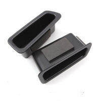 FUNDUOO 2Pcs ด้านหน้าประตูคอนเทนเนอร์ Armrest กล่องสำหรับ VOLVO S60 S60L V60 2010 2011 2012 2013 2014 2015ฟรี Drop Shipping