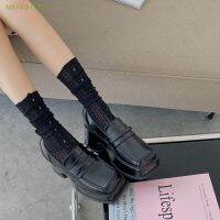 {Sock Shop} MXFASHIONE วินเทจ Jk ถุงเท้าระดับเข่าผู้หญิงยืดหยุ่นเจ้าหญิงลูกไม้ดอกไม้ถุงน่องลายดอกไม้กลวงหวานย้อนยุคโลลิต้า/หลากสี