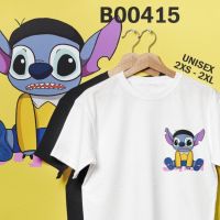 ชุด LILO STITCH สำหรับครอบครัว DOREAMON เสื้อยืดพิมพ์ลายเสื้อคอกลมกราฟิกเสื้อยืดหลวมฤดูร้อน B00415เสื้อลำลอง