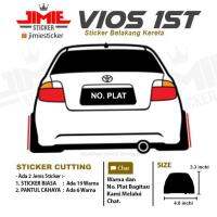 （Kvs auto parts）สติ๊กเกอร์ Kereta Belakang โตโยต้า Vios 1st Warna dan No. Plat ที่กำหนดเอง