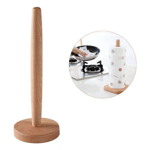 TISSUE ROLL STAND New Wooden Tissue Roller Dispenser Kitchen Bathroom