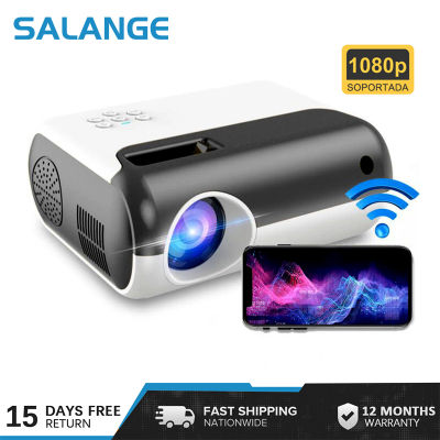 Salange มินิโปรเจคเตอร์ P80รองรับ1080P 3800 Lumens Mini WiFi โปรเจคเตอร์ Miracast Video Beamer Home Cinema ภาพยนตร์ LED Projetor