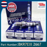 4pcs NGK BKR7EIX 2667 หัวเทียนอิริเดียมสําหรับ Polaris Porsche BMW Honda Volvo BKR7EIX-2667 BKR7EIX2667